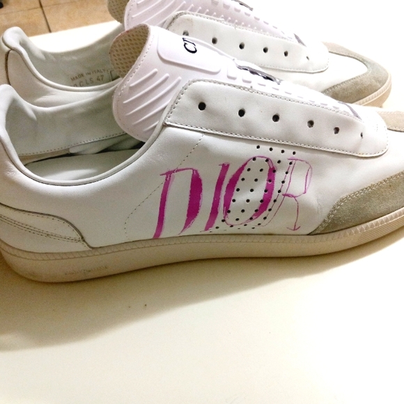 COPY - DIOR Sneakers Mens Size 13 White color,  Leather - Picture 3 of 10